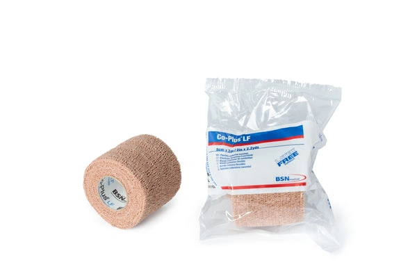 "Cinta Adhesiva Co-Plus LF: Protección Rápida y Segura para Cualquier Herida."